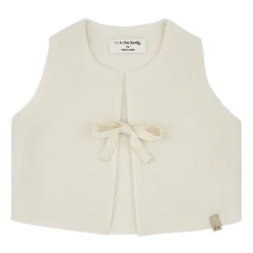 1+ In The Family Baby Marinette Vest Ecru Cream