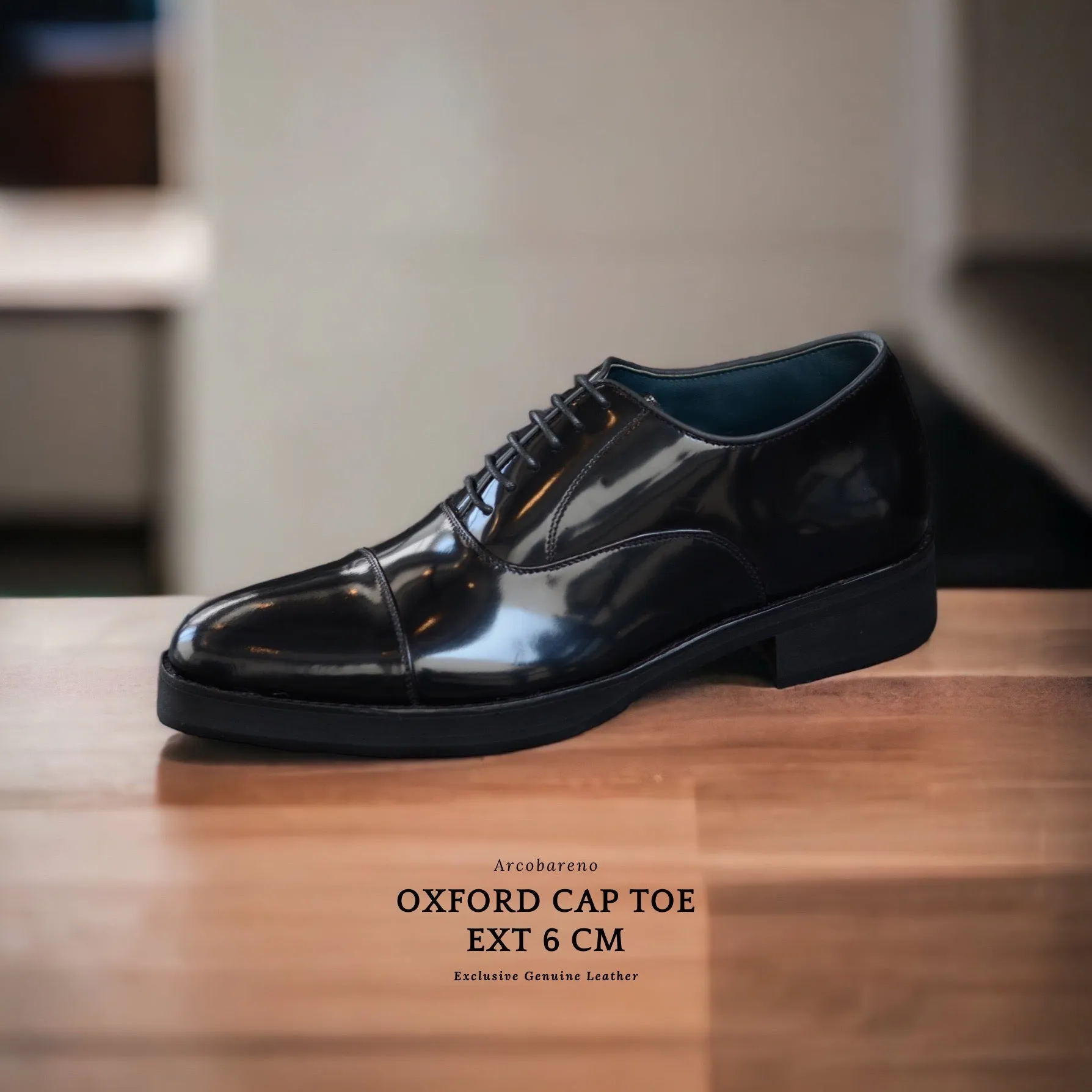 502-1 EXT 6 CM Oxford Cap Toe Burgundy