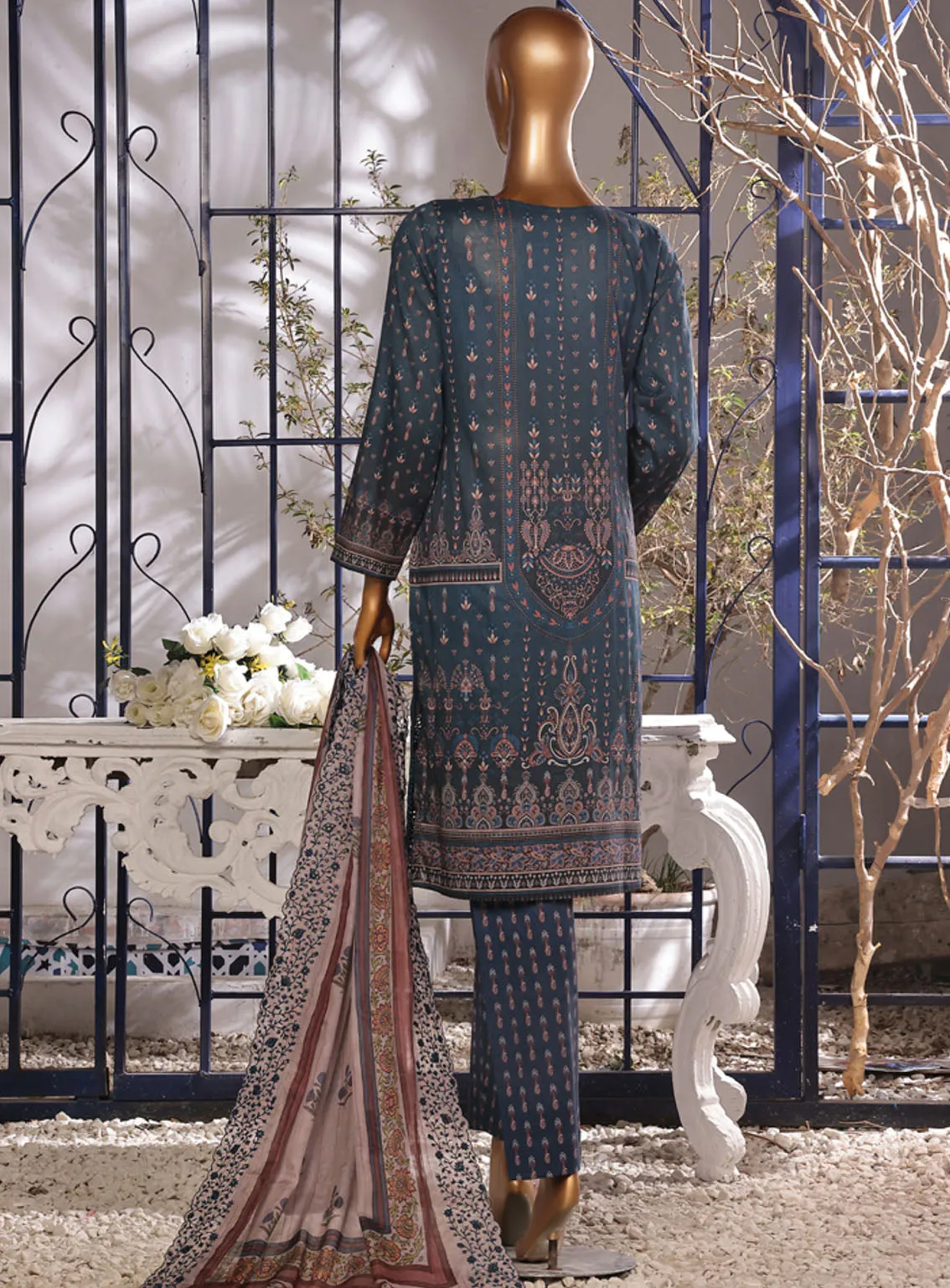 Aifa Chikankari Lawn 3 Piece Unstitched Suit AI24C AF-CK-24605