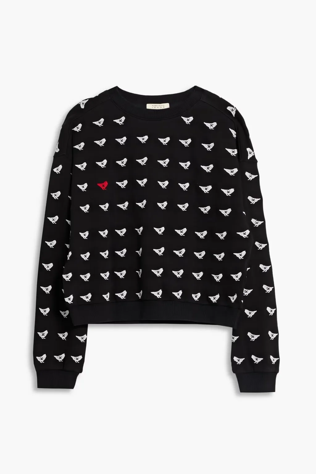 Alice+Olivia  |Long Sleeves Cotton Hoodies & Sweatshirts