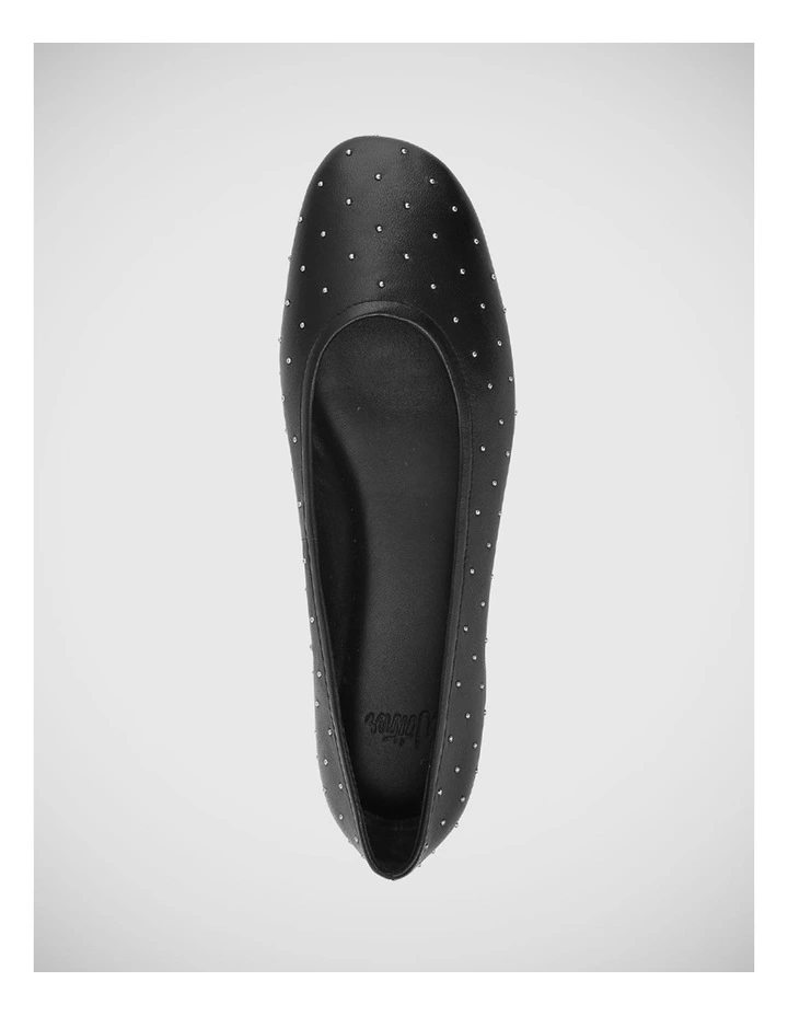 Amadi Leather Ballet Flat in Black