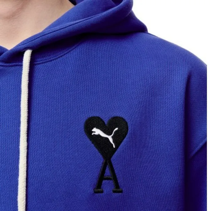 AMI PARIS  |Unisex Collaboration Logo Designers Hoodies