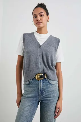 Annika Sweater Vest - Charcoal