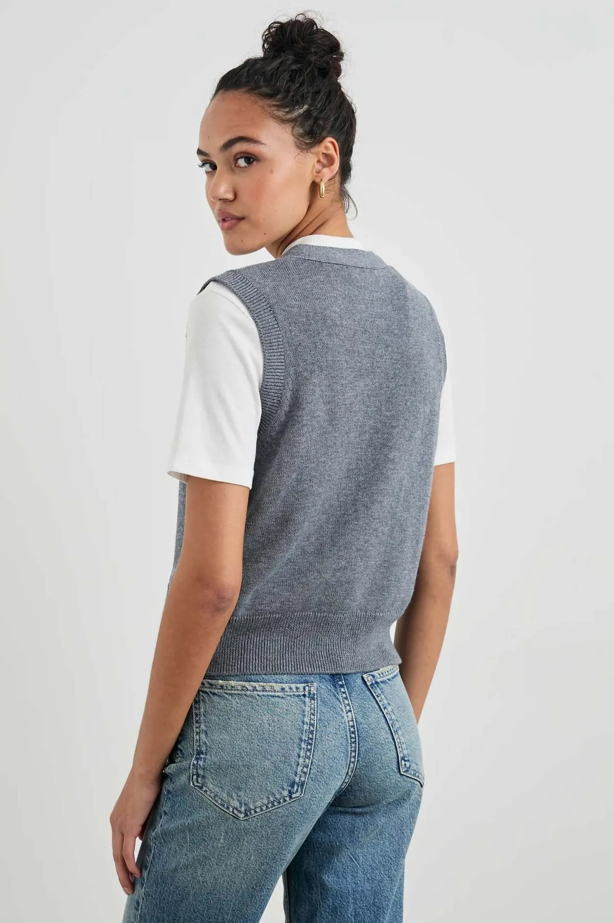 Annika Sweater Vest - Charcoal