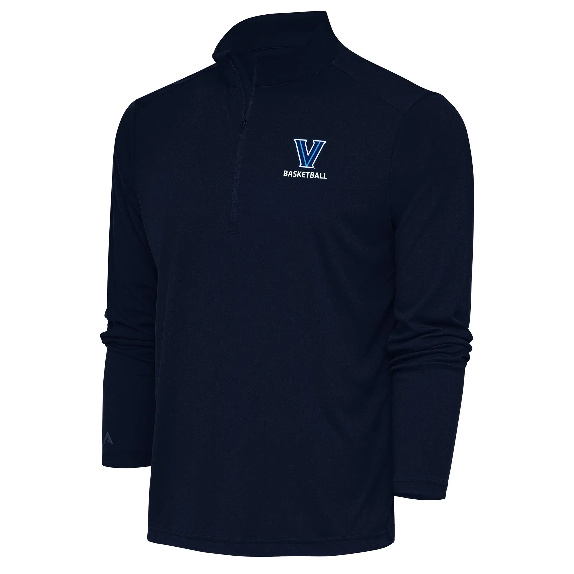 Antigua Villanova Wildcats Navy Basketball Tribute Quarter-Zip Pullover Top