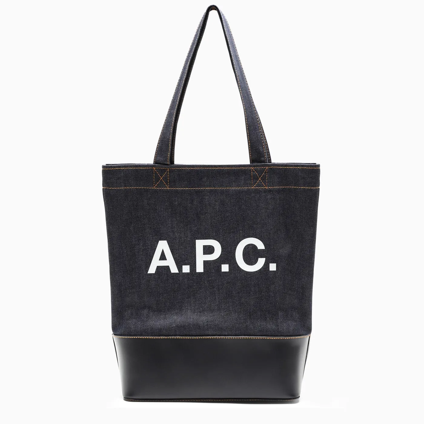 A.P.C.    A.P.C. Axelle Tote Bag In Denim And Leather