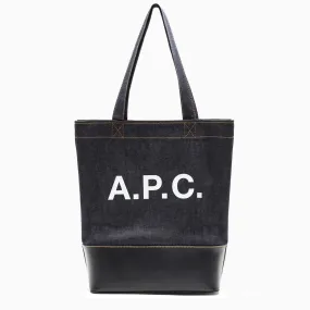 A.P.C.    A.P.C. Axelle Tote Bag In Denim And Leather