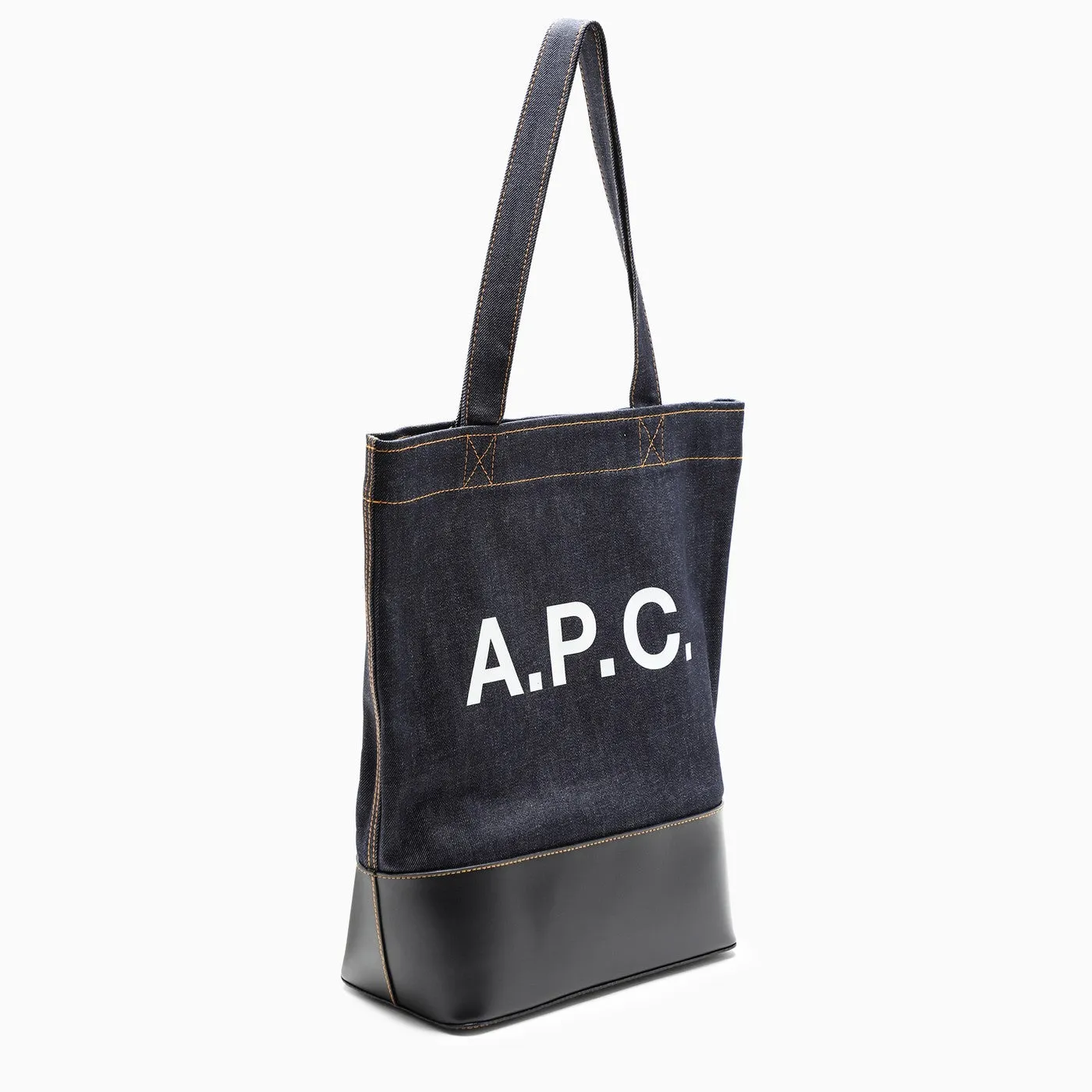 A.P.C.    A.P.C. Axelle Tote Bag In Denim And Leather