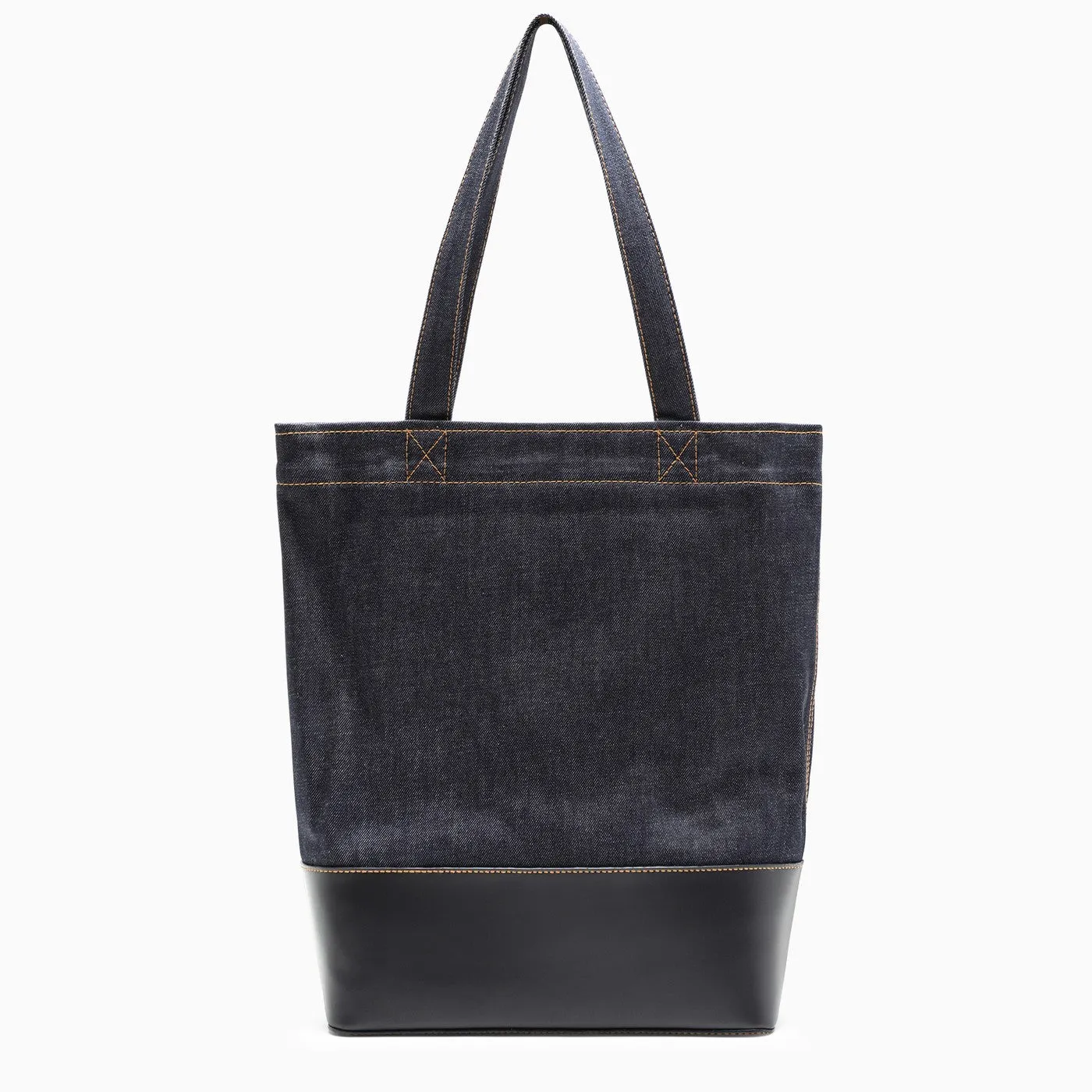 A.P.C.    A.P.C. Axelle Tote Bag In Denim And Leather