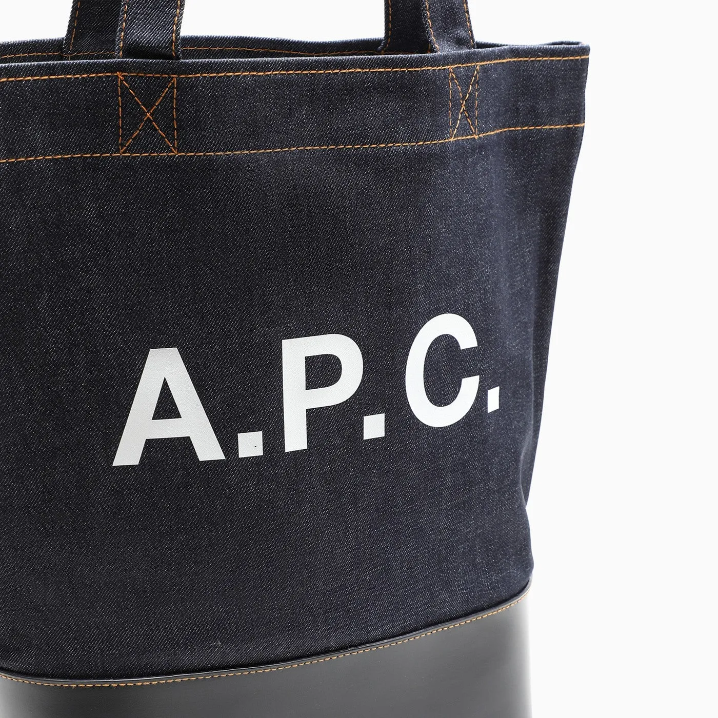 A.P.C.    A.P.C. Axelle Tote Bag In Denim And Leather