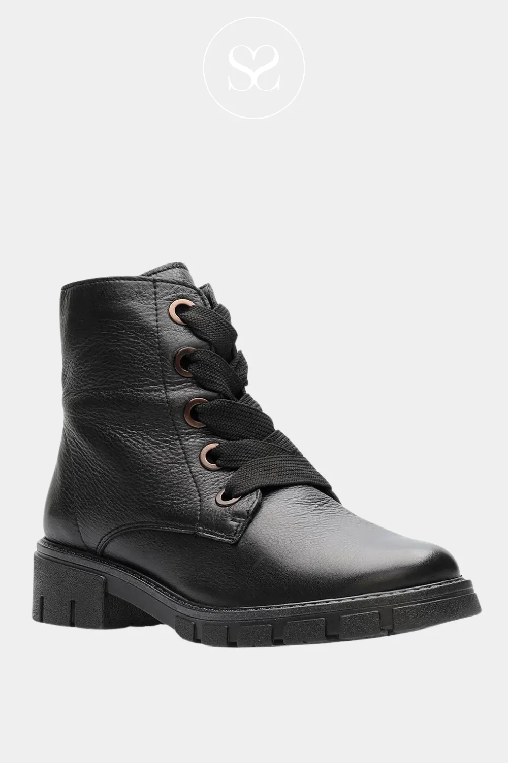 ARA 12-23126 BLACK LEATHER MILITARY BOOTS