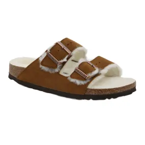 arizona shearling suede sandals