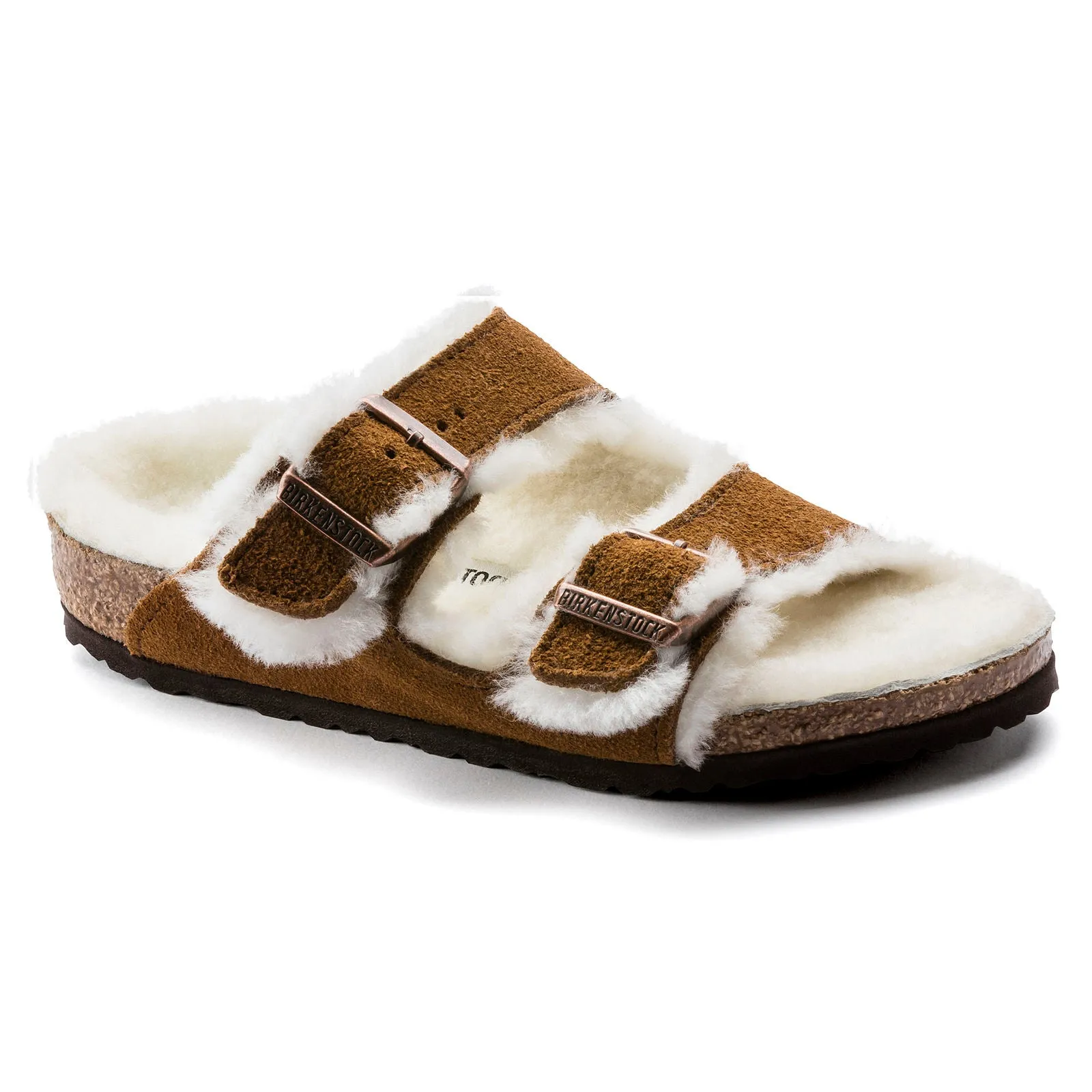 arizona shearling suede sandals