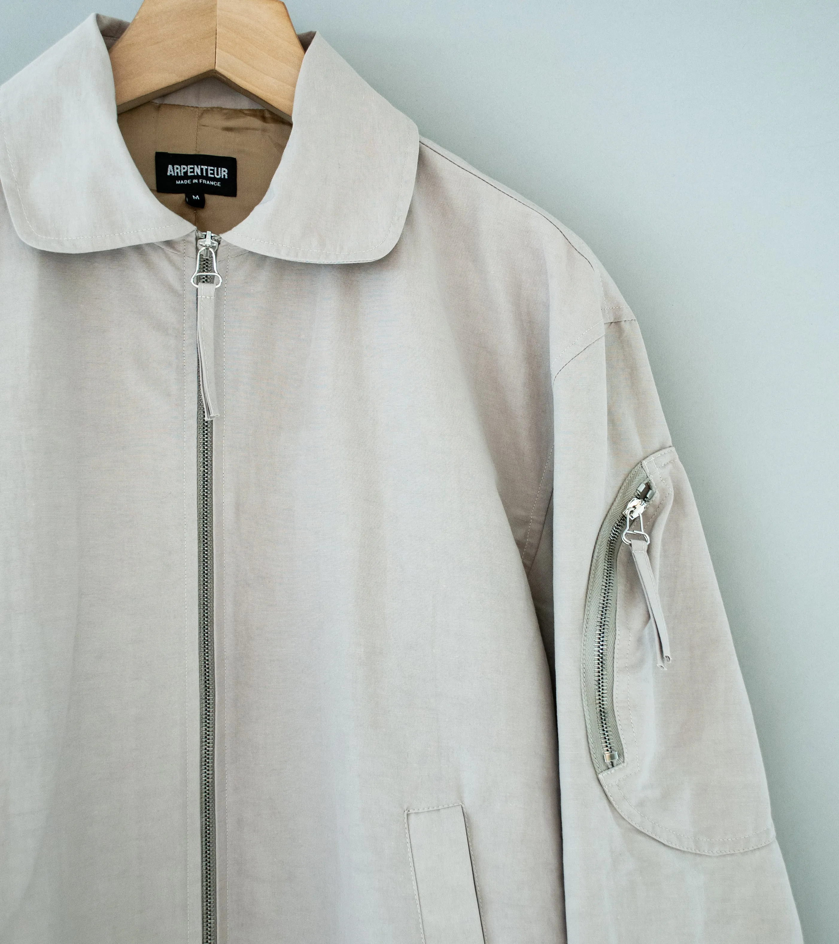 Arpenteur 'Vol Jacket' (Sand Cotton Nylon Linen Weather Cloth)