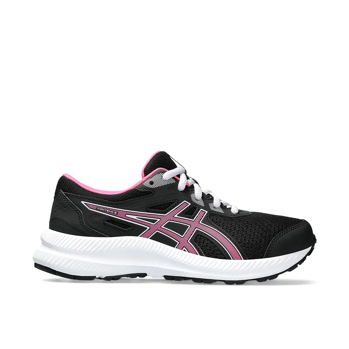 Asics Contend 8 GS Kids Black Hot Pink   