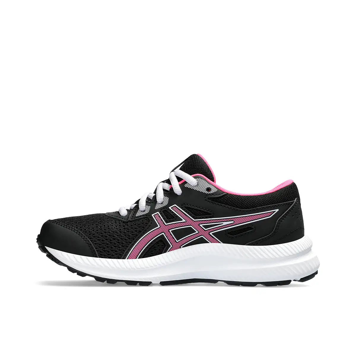 Asics Contend 8 GS Kids Black Hot Pink   