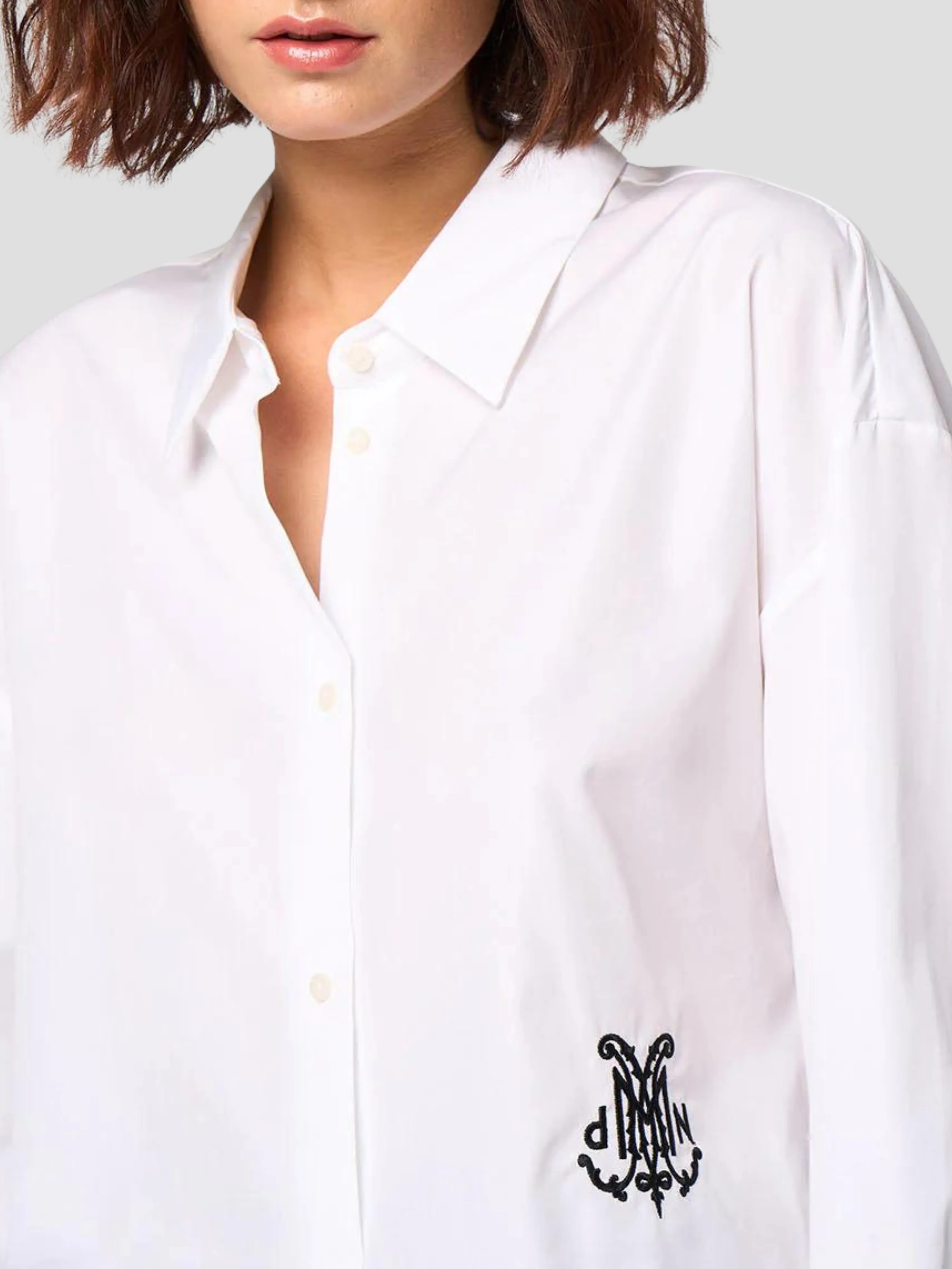 Baby Chloe Shirt White Embroidered Ciel Logo