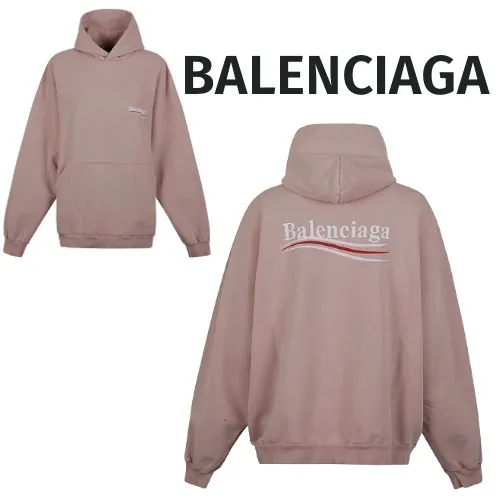 BALENCIAGA  |Unisex Cotton Logo Hoodies & Sweatshirts