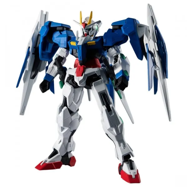 Bandai Gundam Universe Mobile Suit Gundam GN-0000 + GNR-010 00 Raiser Figure (white)