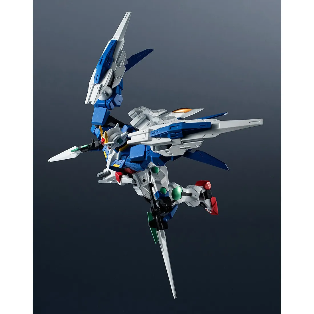 Bandai Gundam Universe Mobile Suit Gundam GN-0000 + GNR-010 00 Raiser Figure (white)