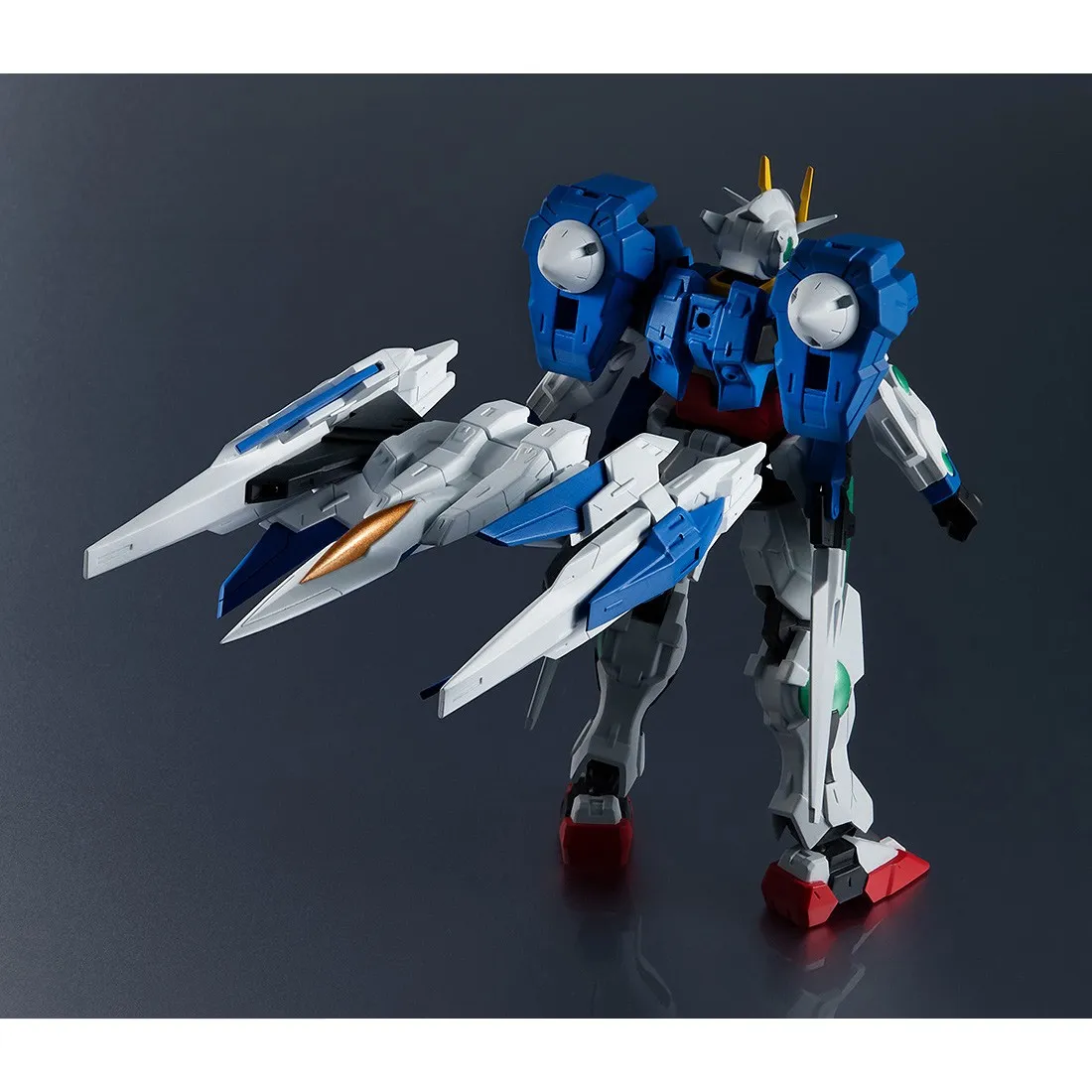 Bandai Gundam Universe Mobile Suit Gundam GN-0000 + GNR-010 00 Raiser Figure (white)