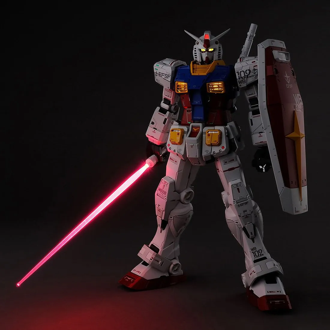 Bandai Hobby PG Unleashed 1/60 Mobile Suit Gundam RX-78-2 Gundam Plastic Model Kit (white)