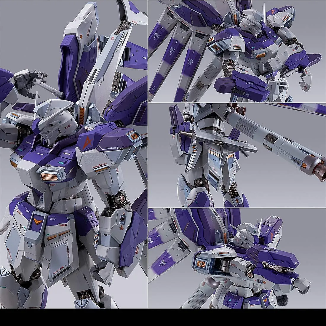 Bandai Metal Build Mobile Suit Gundam Char's Counterattack Beltorchika's Children Hi-V Gundam Figure (purple)