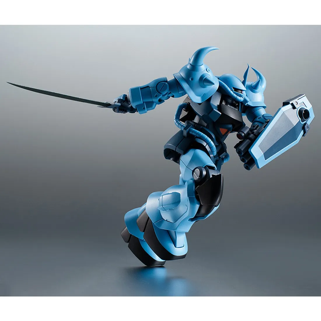 Bandai The Robot Spirits Mobile Suit Gundam The 08th MS Team Side MS MS-07B-3 Gouf Custom Ver. A.N.I.M.E. Figure (blue)