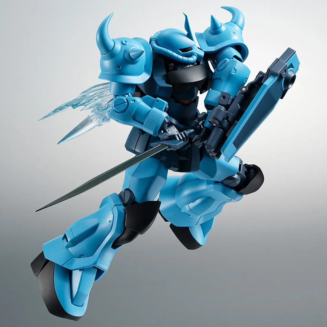 Bandai The Robot Spirits Mobile Suit Gundam The 08th MS Team Side MS MS-07B-3 Gouf Custom Ver. A.N.I.M.E. Figure (blue)