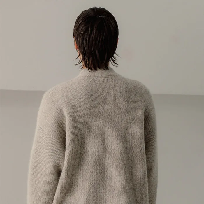 Bare Knitwear Woman Alpaca Harvest Cardigan Sea Salt Grey