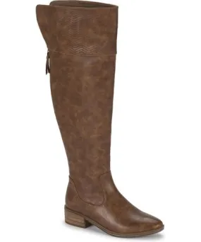 Baretraps MARCELA Womens Faux Leather Zipper Knee-High Boots