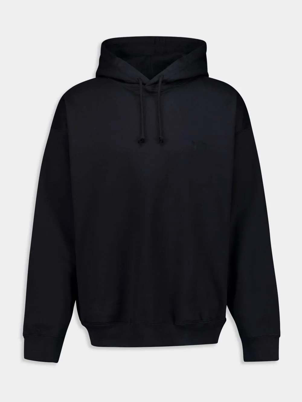 Black Brushed Terry Hoodie