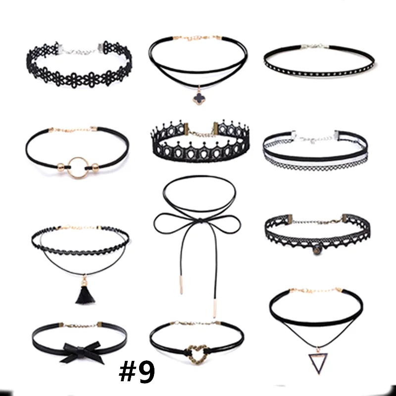 Black Collar Set