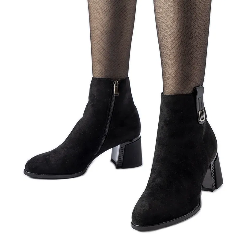 Black insulated ankle boots by Bangor