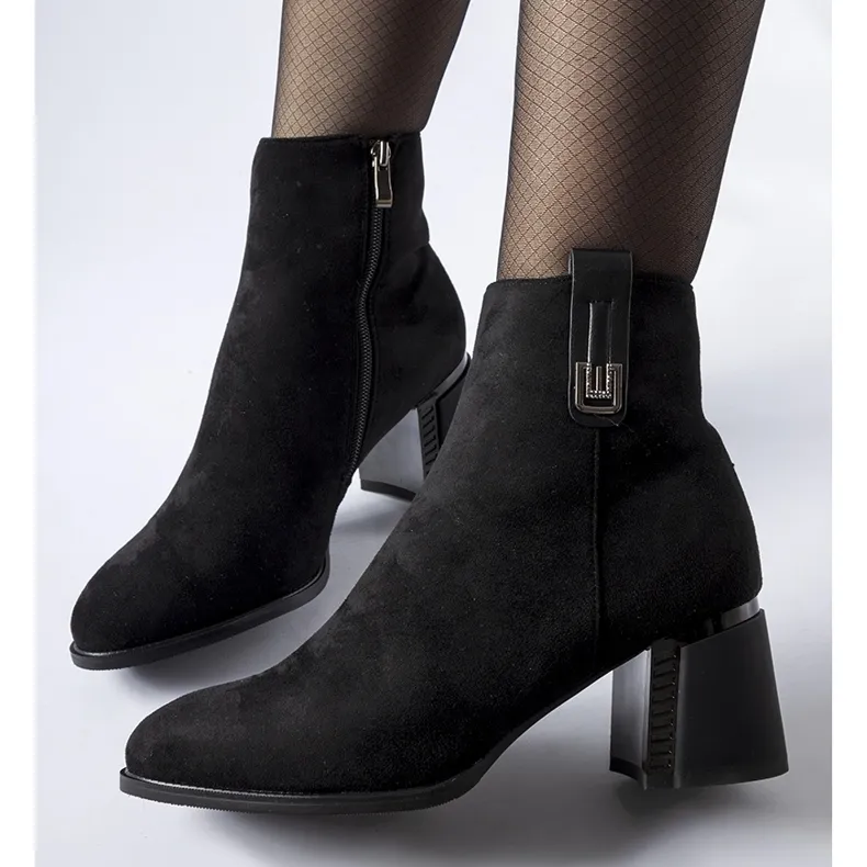 Black insulated ankle boots by Bangor