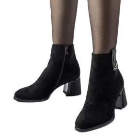 Black insulated ankle boots by Bangor