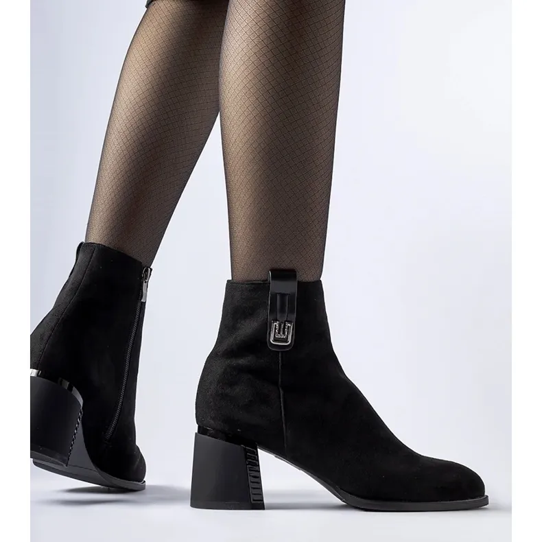 Black insulated ankle boots by Bangor