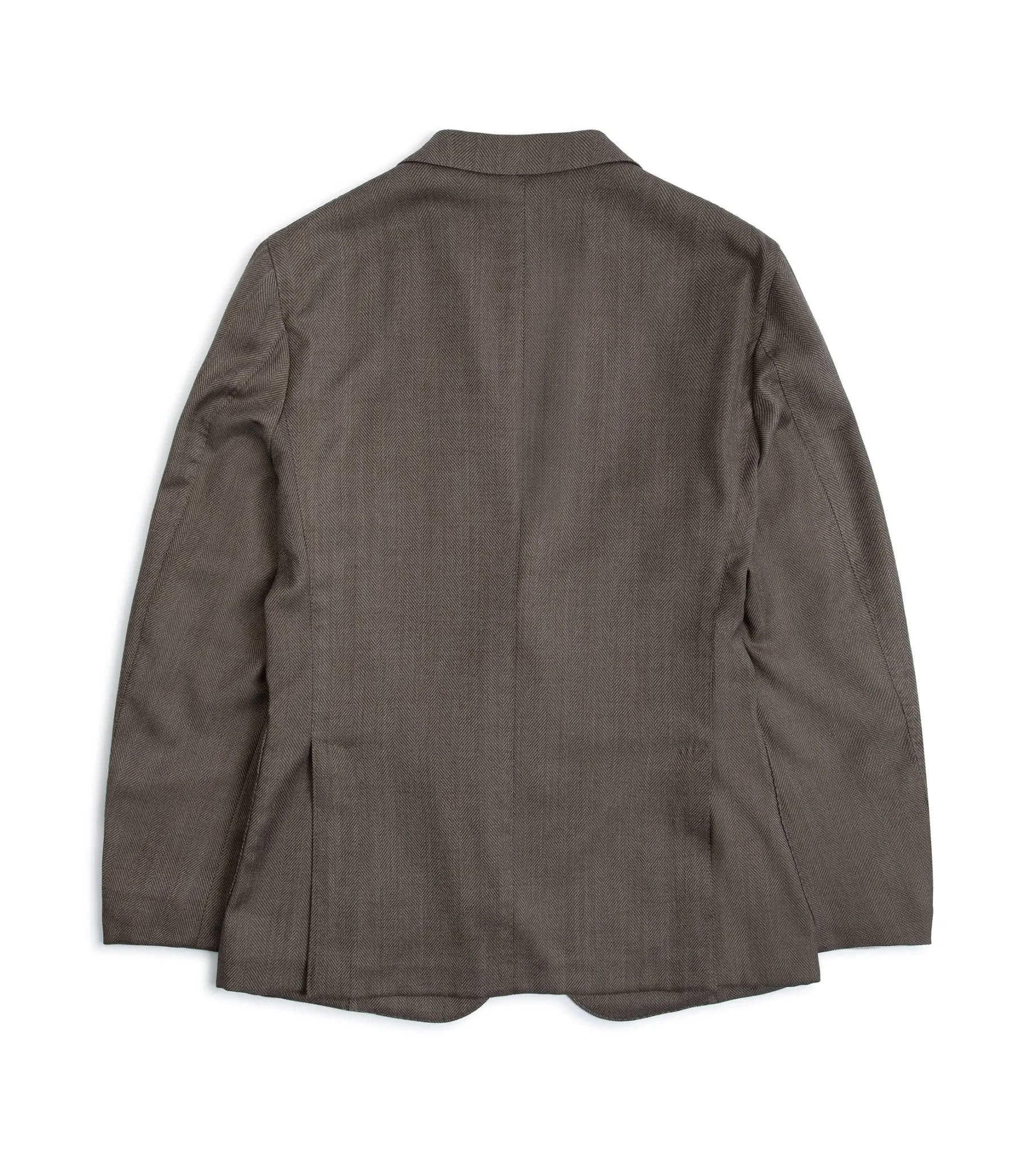 Boglioli Wool Mix Herringbone K Jacket: Walnut