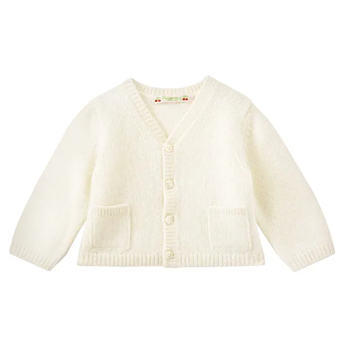 Bonpoint Baby Cardigan Milk White