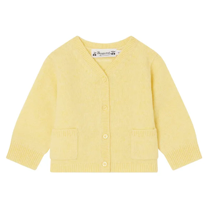 Bonpoint Baby Tahiel Cardigan Yellow