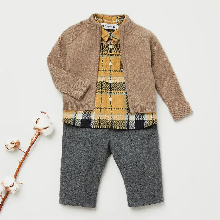 Bonpoint Baby Thylio Cardigan Praline Brown