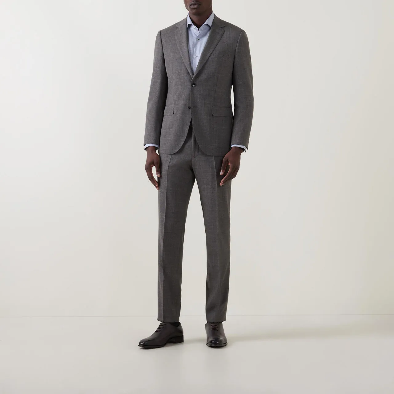 BOSS Jeckson Micro Printed Two-Piece Suit - Grey