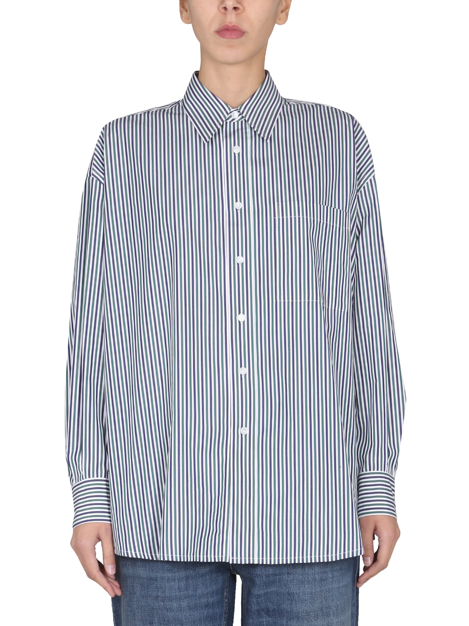 BOTTEGA VENETA    STRIPED COTTON SHIRT