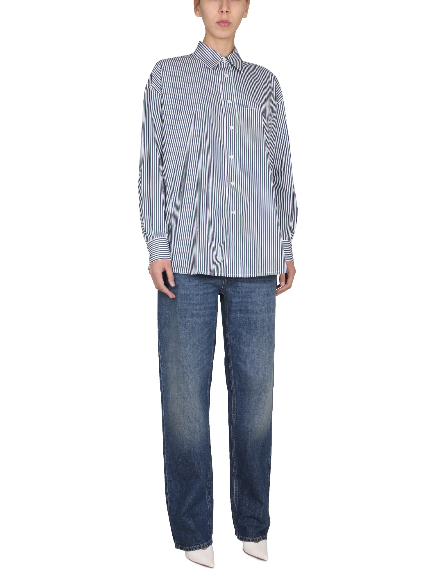 BOTTEGA VENETA    STRIPED COTTON SHIRT