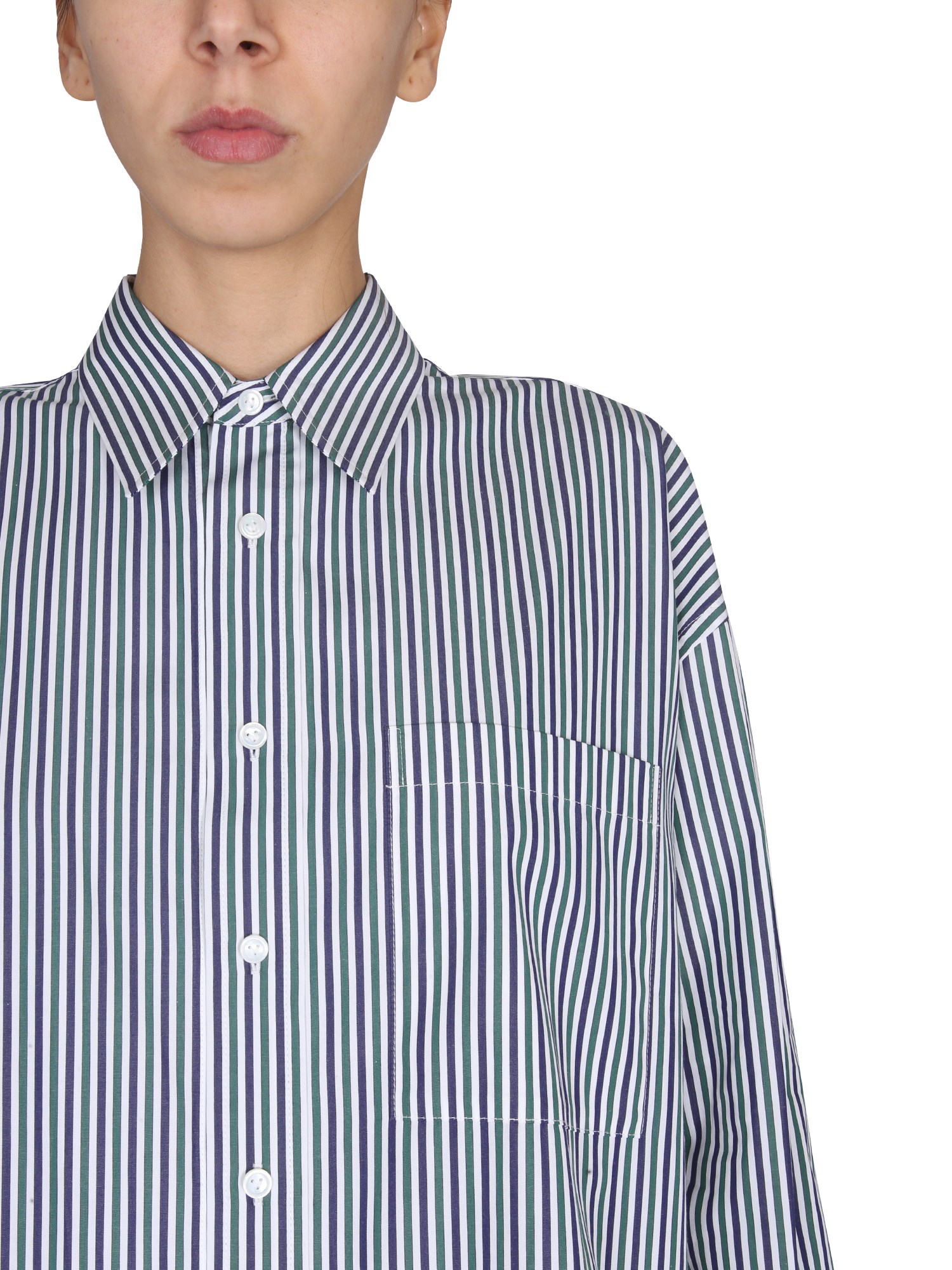 BOTTEGA VENETA    STRIPED COTTON SHIRT