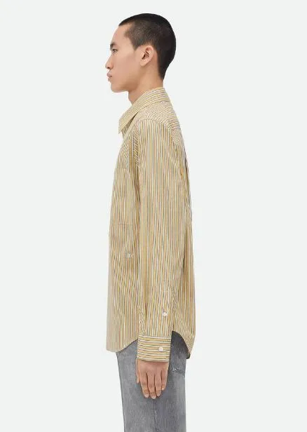 BOTTEGA VENETA  |Striped poplin shirt