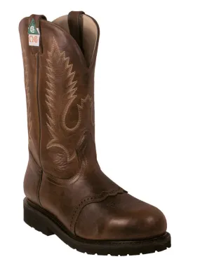 Boulet Mens Western Boots Grizzly Mountain Boots 6311