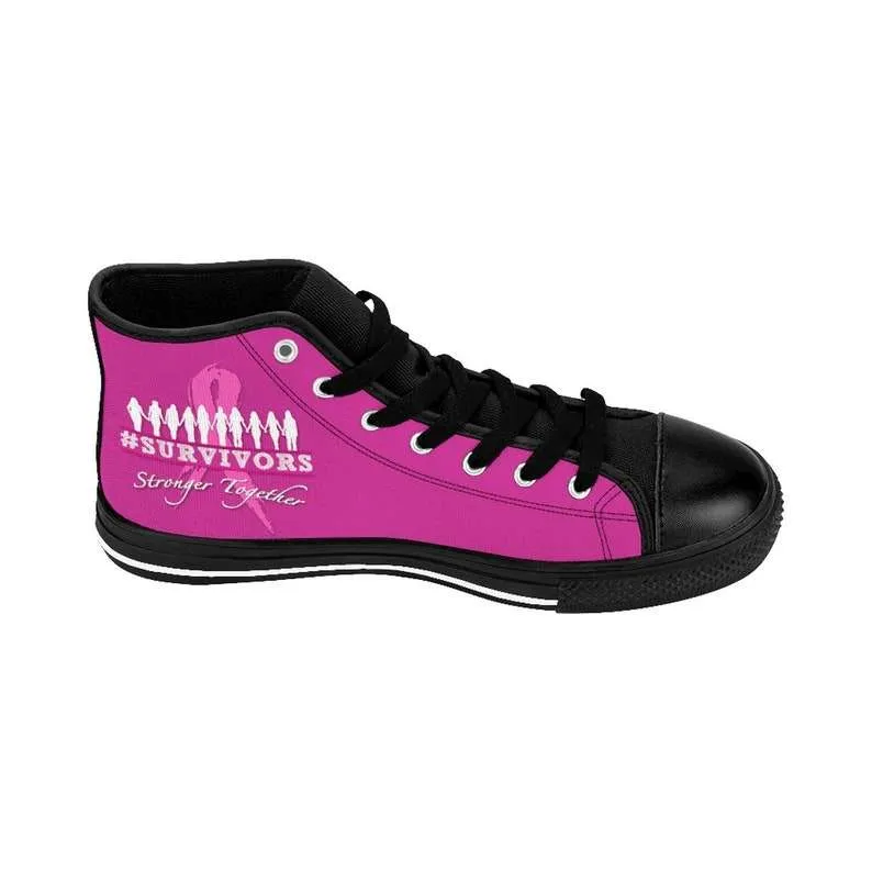 Breast Cancer Awareness Pink Ribbon – Breast Cancer Survivor High Top Shoes Sneakers