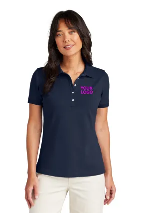 Brooks Brothers Women’s Pima Cotton Pique Custom Polos, Navy Blazer