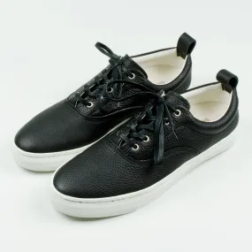 Buddy - Dachs Low Chubby Grain Leather Sneakers - Black